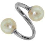 آویز ابرو طلا سفید با نگین مروارید مدل:egf1007