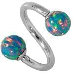 آویز ابرو طلا سفید با نگین توپاز مدل:egf1016