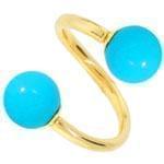 آویز ابرو طلا زرد با نگین فیروزه مدل:egf1017