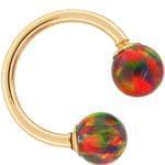 آویز ابرو طلا زرد با نگین توپاز مدل:egf1023