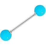 آویز ابرو طلا سفید با نگین فیروزه مدل:egf1032