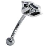 آویز ابرو طلا سفید مدل:egf1036