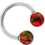 آویز ابرو طلا سفید با نگین توپاز مدل:egf1040