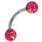 آویز ابرو طلا سفید با نگین توپاز مدل:egf1041