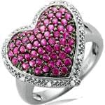 انگشتر طلا سفید با نگین تورمالین و الماس تراش برلیان مدل:rsf1035  