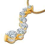 آویز طلازرد با نگین الماس مدل: gdc1046