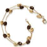 پابند طلا زرد با نگین کوارتز مدل: adf1036