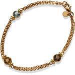 پابند طلا زرد با نگین سیترین مدل: adf1037