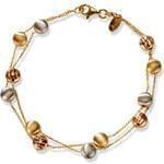 پابند طلا زرد و سفید مدل: adf1039