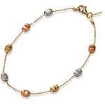 پابند طلا زرد با گره های رنگی مدل: adf1048