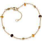 پابند طلا زرد با نگین کوارتز مدل: adf1056