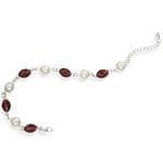 پابند طلا سفید با نگین یاقوت مدل: gdc1057