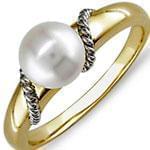 انگشتر مروارید با طلای زرد مدل:rsf1095  