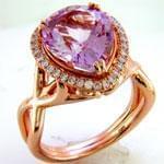 انگشتر طلا رنگی با نگین آمتیس مدل:rsf1124  