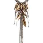 گردنبند طلا زرد و سفید مدل:ndf1159