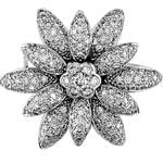 سنجاق سینه طلا سفید با نگین الماس مدل: bdf1053