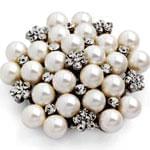 سنجاق سینه طلا سفید با نگین مروارید مدل: bdf1058