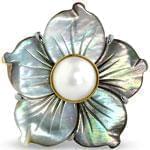 سنجاق سینه طلا زرد با نگین مروارید مدل: bdf1074