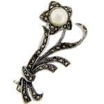 سنجاق سینه طلا سفید با نگین مروارید مدل: bdf1076