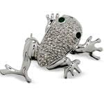 سنجاق سینه طلا سفید با نگین انیکس مدل: bdf1080