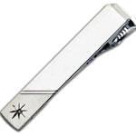 گیره کروات طلا سفید و برلیان مدل :cgm1046