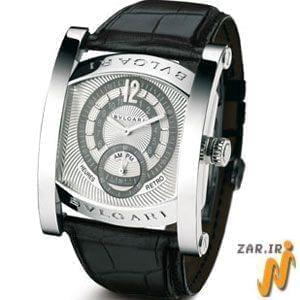 ساعت مردانه طلای سفید بند چرم مدل: wdm1022 