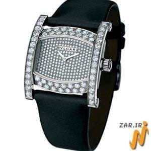ساعت مردانه طلا سفید با نگین الماس مدل: wdf1028 