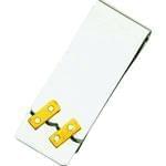 گیره پول طلا زرد و سفید مدل:gmc1068 