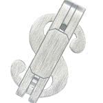 گیره پول طلا سفید مدل: gmc1075