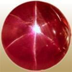 معرفی خصوصیات سنگ و کانی یاقوت سرخ  ستاره ای Star Ruby 