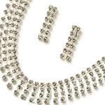 سرویس جواهر با نگین الماس تراش برلیان مدل: hsdf1130  