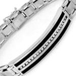 دستبند رولکس مردانه طلا سفید با نگین الماس و انیکس