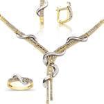 سرویس عروس با طلای زرد و سفید و نگین برلیان مدل: bset2026