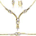 سرویس عروس با طلای زرد و سفید و نگین برلیان مدل: bset2036