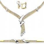 سرویس عروس با طلای زرد و سفید و نگین برلیان مدل: bset2046