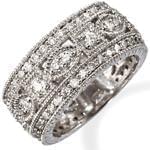 انگشتر الماس با طلای سفید مدل: ring2018