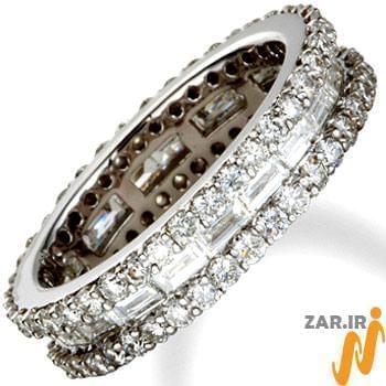 انگشتر الماس با طلای سفید مدل: ring2021