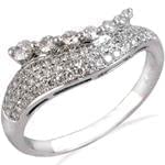 مدل حلقه نامزدی طلا سفید با نگین الماس: شماره eng2042