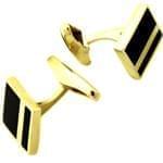 دکمه سر دست طلا زرد با نگین انیکس مدل: cdm1062