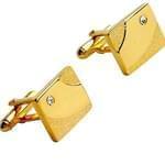 دکمه سر دست طلا زرد با نگین الماس مدل: cdm1066