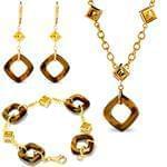 سرویس جواهر با نگین چشم ببر و سیترین مدل: hsdf1198