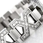 دستبند مردانه طلا سفید با نگین الماس مدل: bdm1030