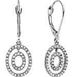 گوشواره الماس تراش برلیان با طلای سفید مدل: earing2002