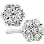 گوشواره الماس طرح گل (flower) مدل: ebf2012