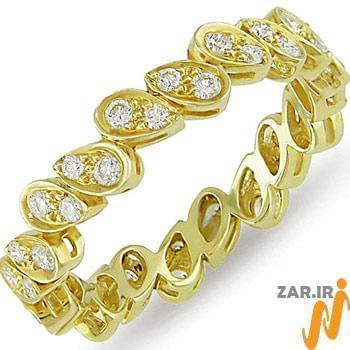 انگشتر الماس با طلای زرد مدل: ring2005