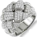 انگشتر الماس طرح گنبدی مدل: ring2006