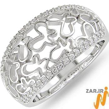 انگشتر الماس طرح پروانه مدل: ring2008