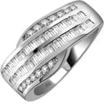 انگشتر مردانه پلاتین با نگین الماس تراش برلیان مدل: platin2001