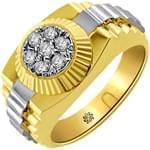 انگشتر مردانه پلاتین با نگین الماس تراش برلیان مدل: platin2010