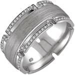 انگشتر مردانه پلاتین با نگین الماس تراش برلیان مدل: platin2012